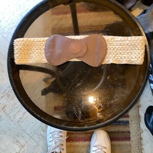 Women’s tan & brown fashion belt